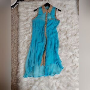 S.Y.L.K. Sleeveless swim cover-up‎